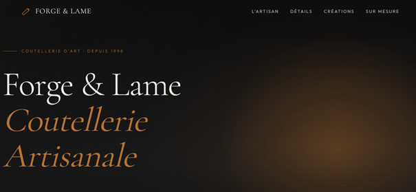 Forge & Lame — site coutellerie d'art