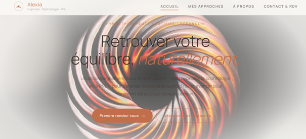 Alexia — site hypnothérapie sophrologie